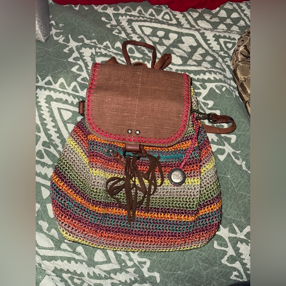 The Sal Multicolor Crochet Convertible Backpack